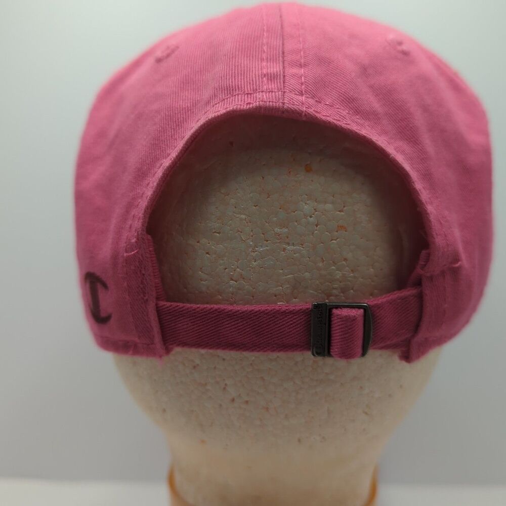 Champion Virginia Tech Pink Adjustable Hat Cap 100% Cotton - Picture 5 of 9